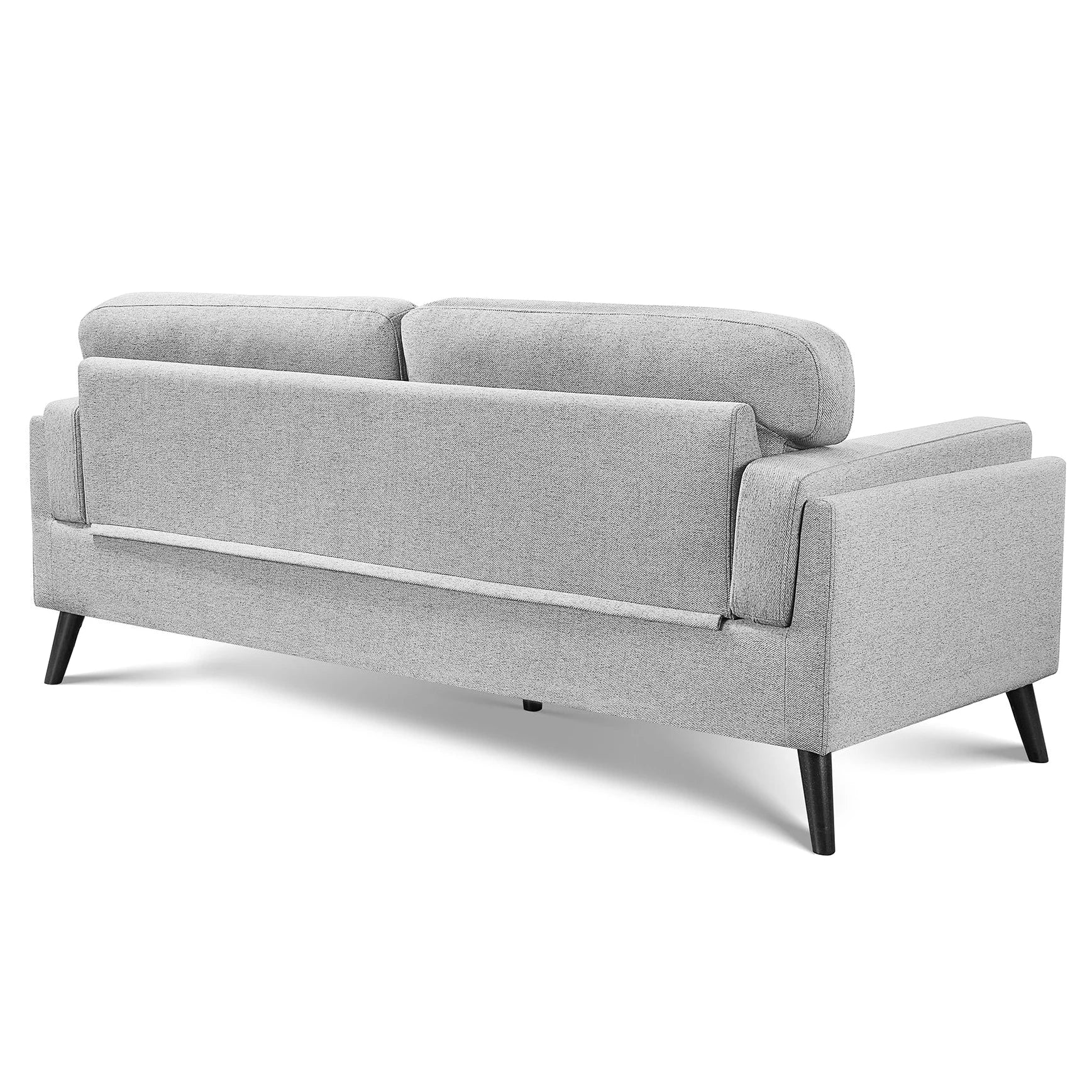 Gray sofa on a white background