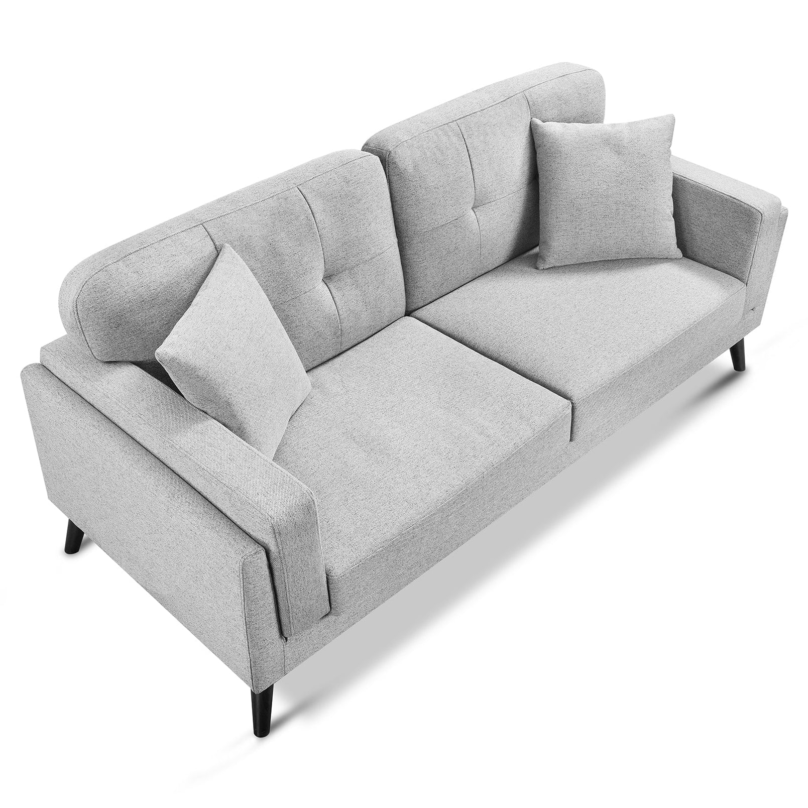 Vedic Sofa – 3 Seater | Dark Grey