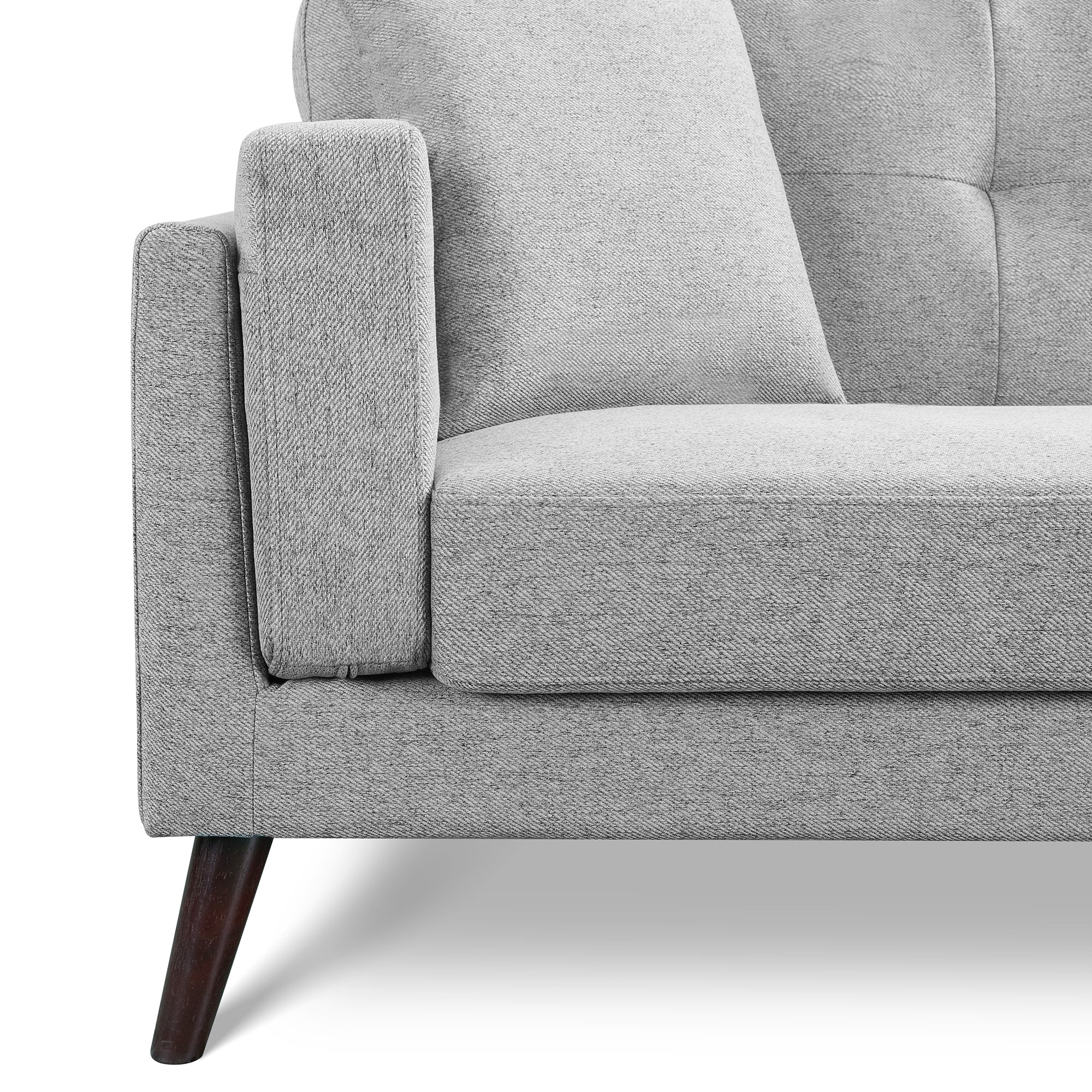 Vedic Sofa – 3 Seater | Dark Grey