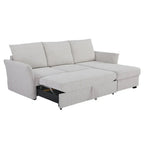 Velin Corner Sofa Bed (Storage) – 3 Seater | Beige
