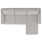 Velin Corner Sofa Bed (Storage) – 3 Seater | Beige