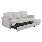 Velin Corner Sofa Bed (Storage) – 3 Seater | Beige