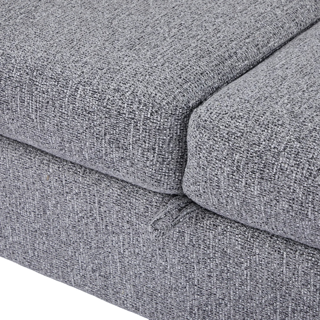Velin Corner Sofa Bed (Storage) – 3 Seater | Dark Grey