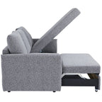 Velin Corner Sofa Bed (Storage) – 3 Seater | Dark Grey