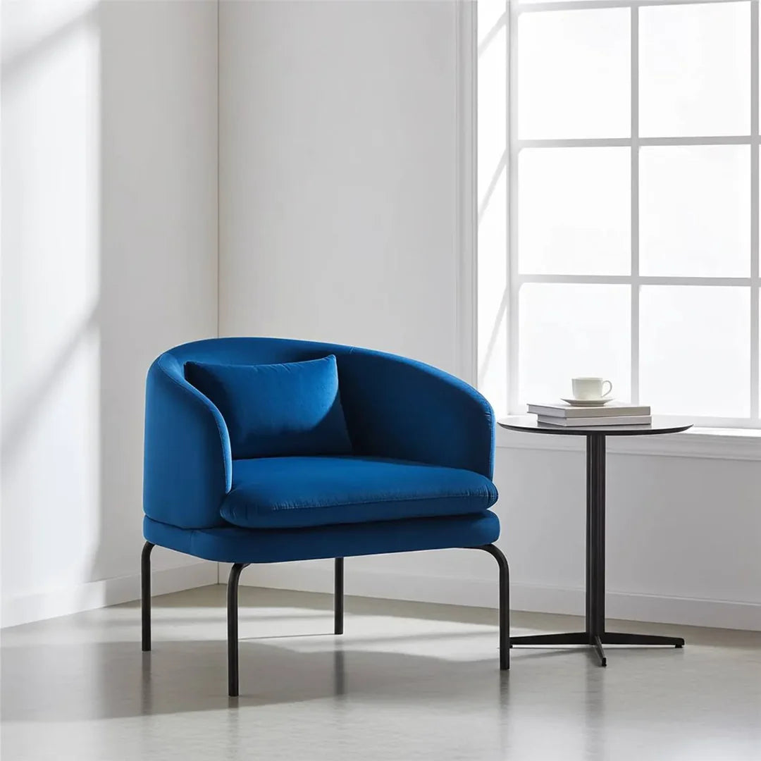 Vivien Accent Chair – Velvet | Navy