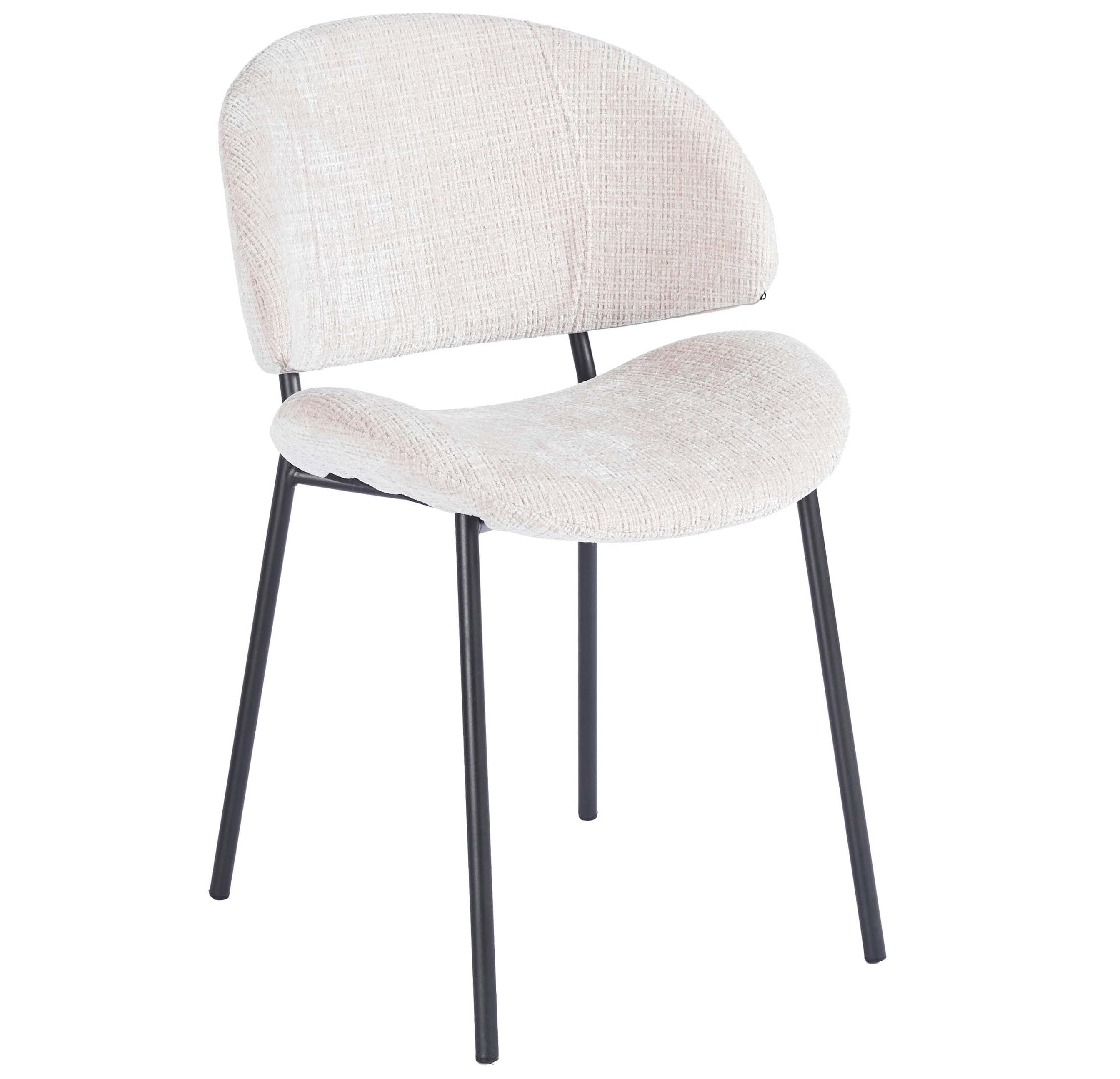 Wexley Boucle Dining Chairs – Set of 4 | Cream