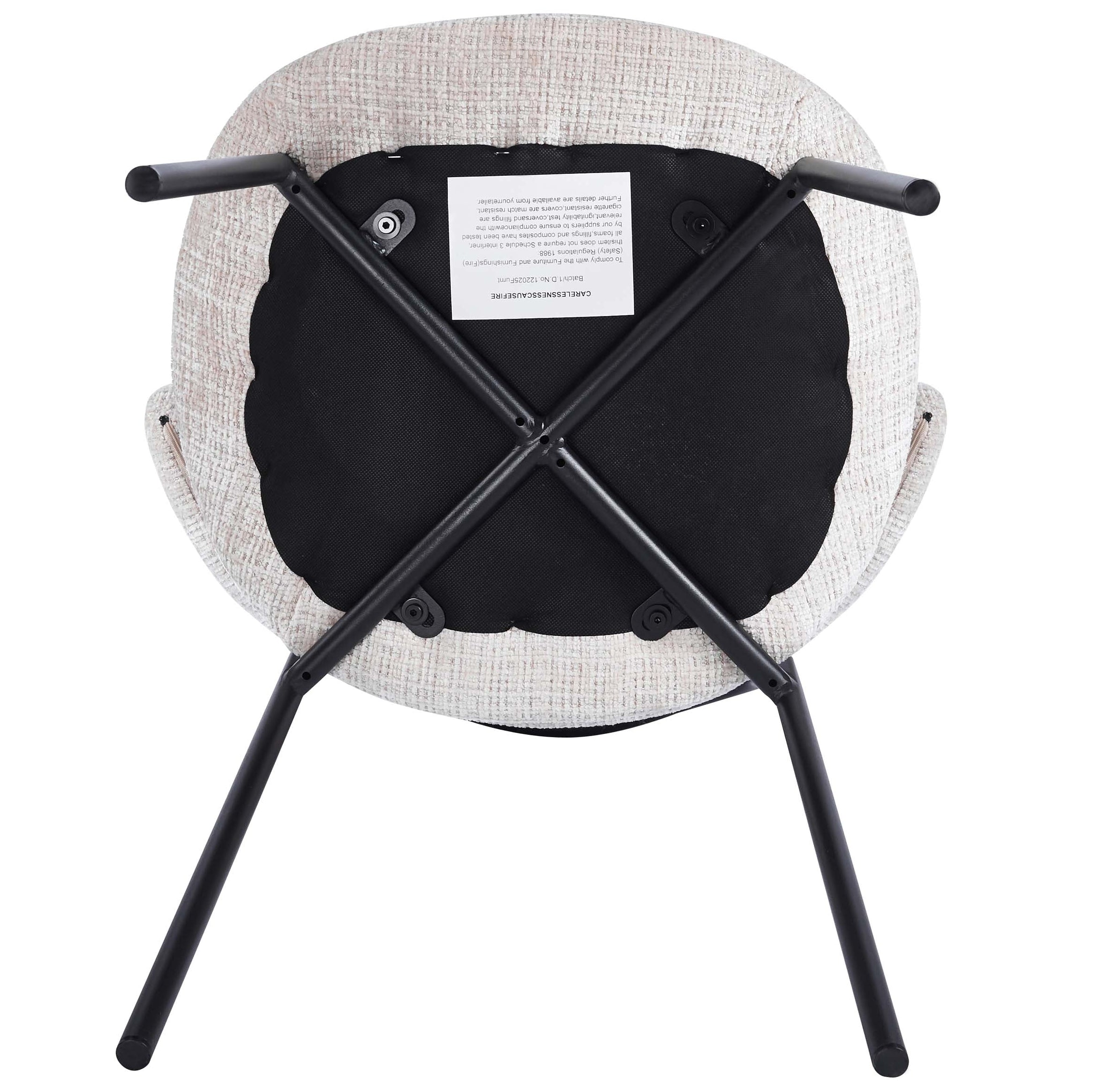 Wexley Boucle Dining Chairs – Set of 4 | Cream