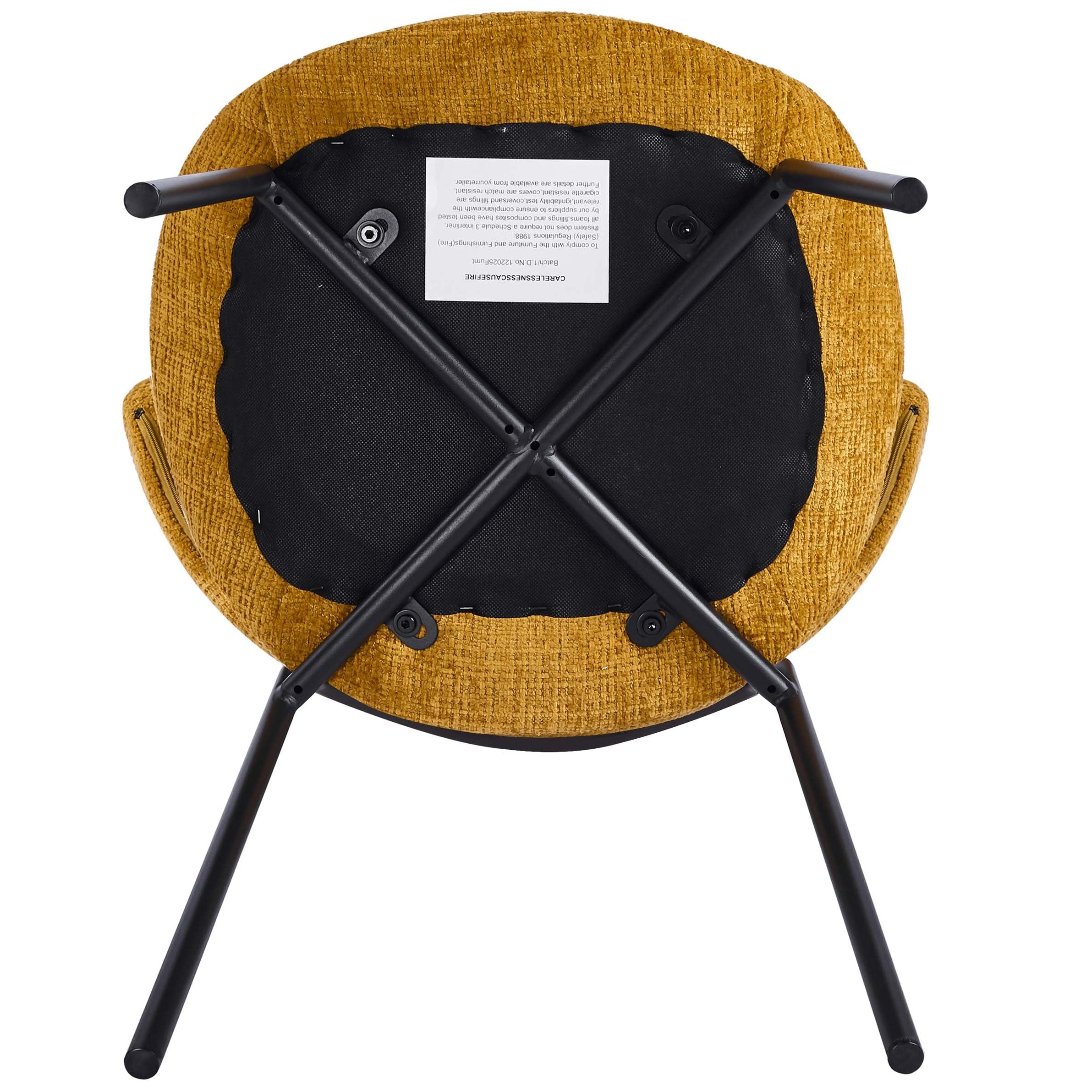 Wexley Dining Chairs – Set of 4 | Mustard