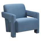 Apex Armchair – Blue | Soft Weave