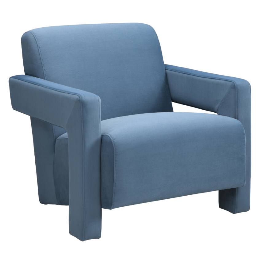 Apex Armchair – Blue | Soft Weave