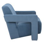 Apex Armchair – Blue | Soft Weave
