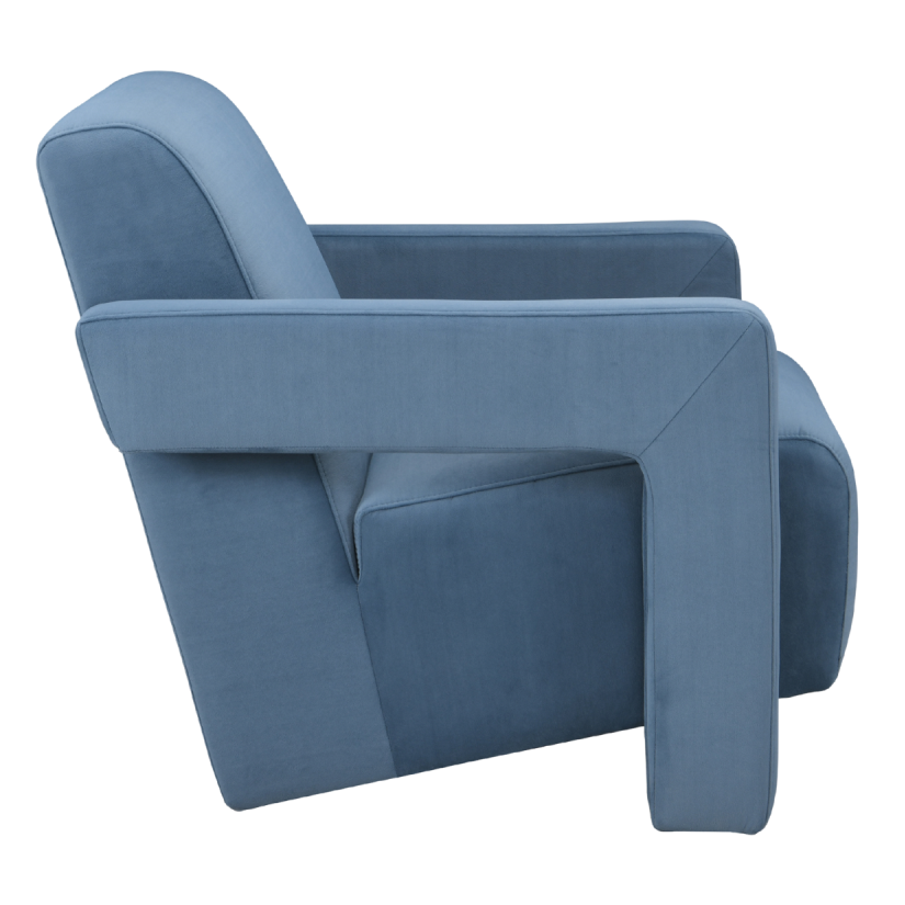 Apex Armchair – Blue | Soft Weave