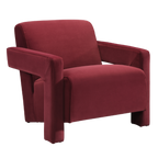Apex Armchair – Wine | Soft Weave