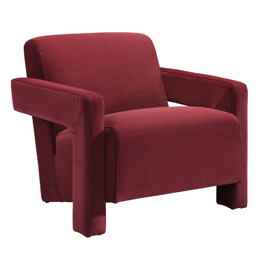 Apex Armchair – Wine | Soft Weave