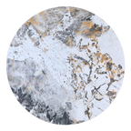 Arco Side Table – White Marble | Round