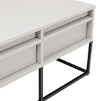 Albion TV Unit – Stone | 2 Drawer