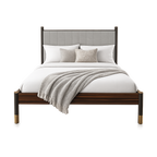 Bali Bedframe – Ebony | Grey Weave