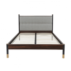 Bali Bedframe – Ebony | Grey Weave