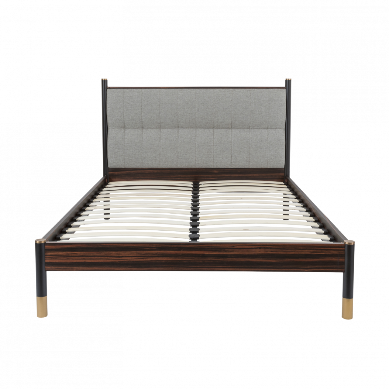 Bali Bedframe – Ebony | Grey Weave