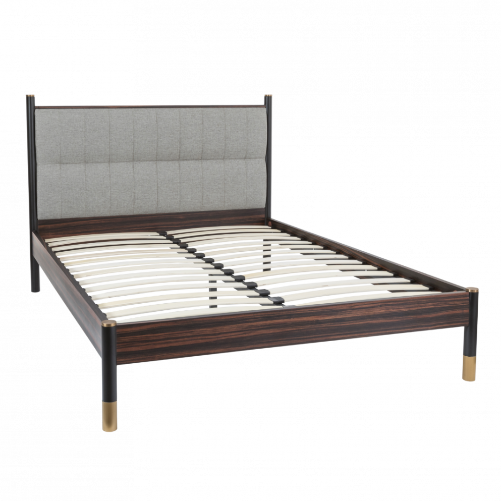 Bali Bedframe – Ebony | Grey Weave