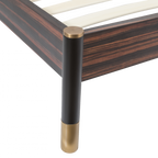 Bali Bedframe – Ebony | Grey Weave