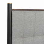 Bali Bedframe – Ebony | Grey Weave