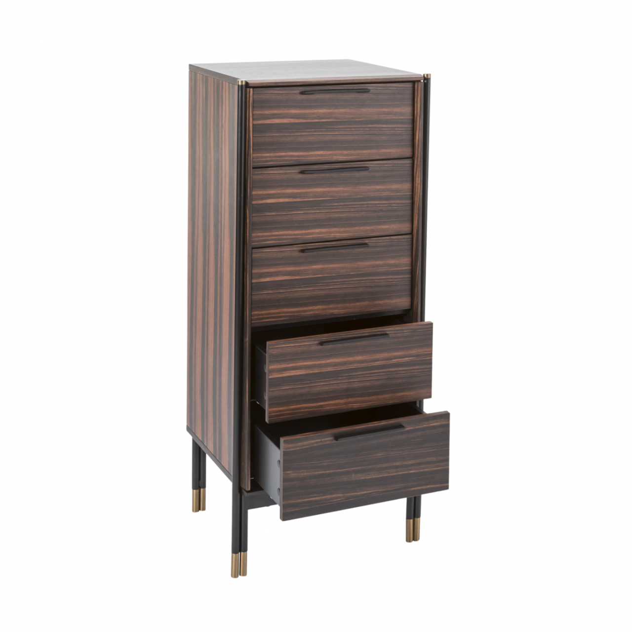 Bali Chest – Ebony | 5 Drawer