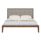 Calla Bedframe – Natural Weave | Walnut