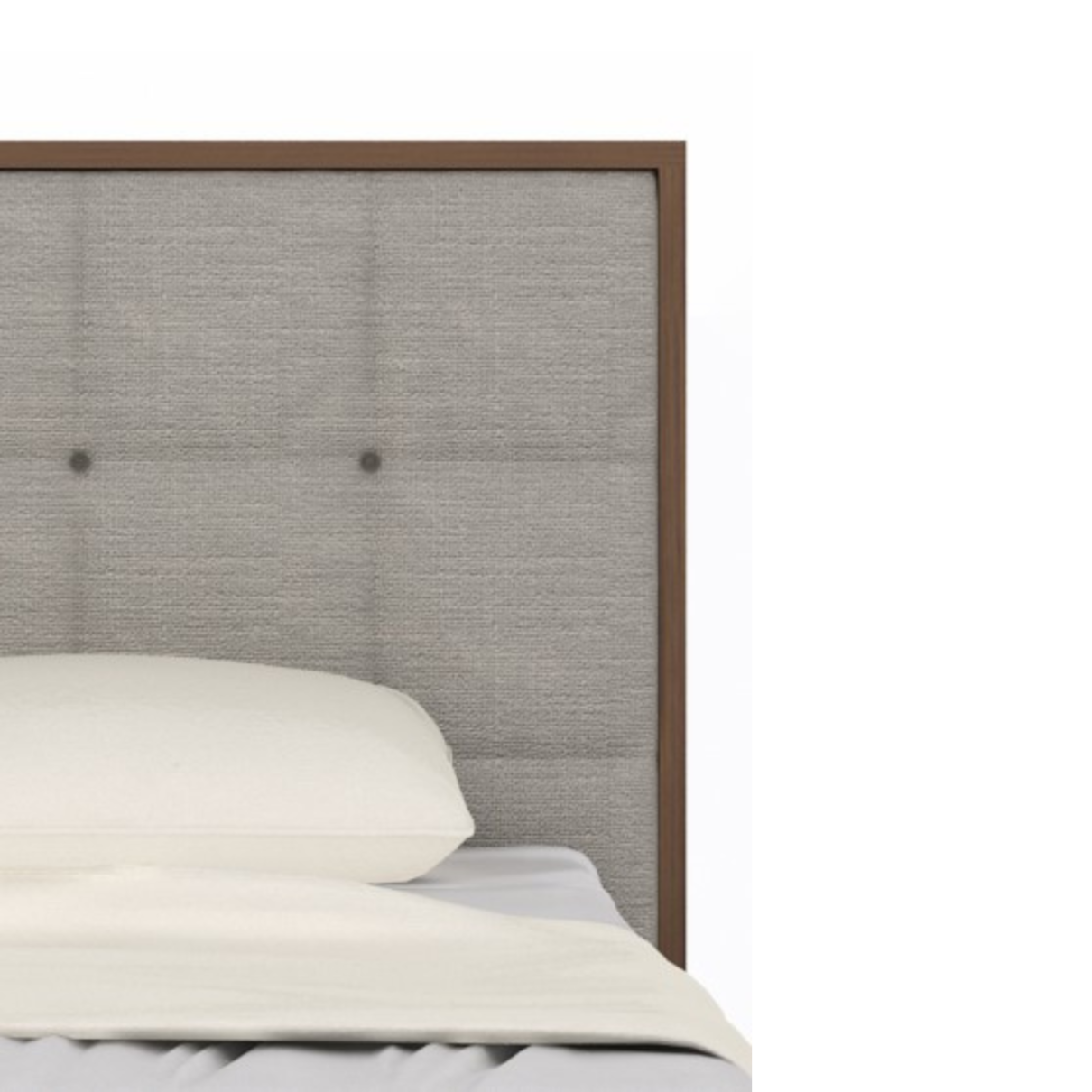 Calla Bedframe – Natural Weave | Walnut