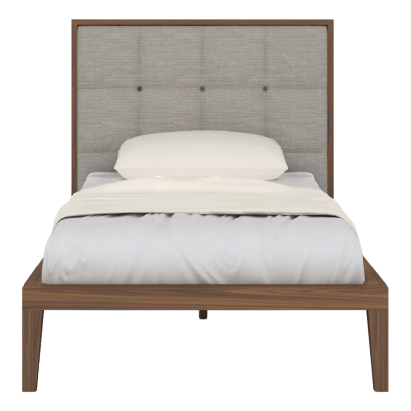 Calla Bedframe – Natural Weave | Walnut