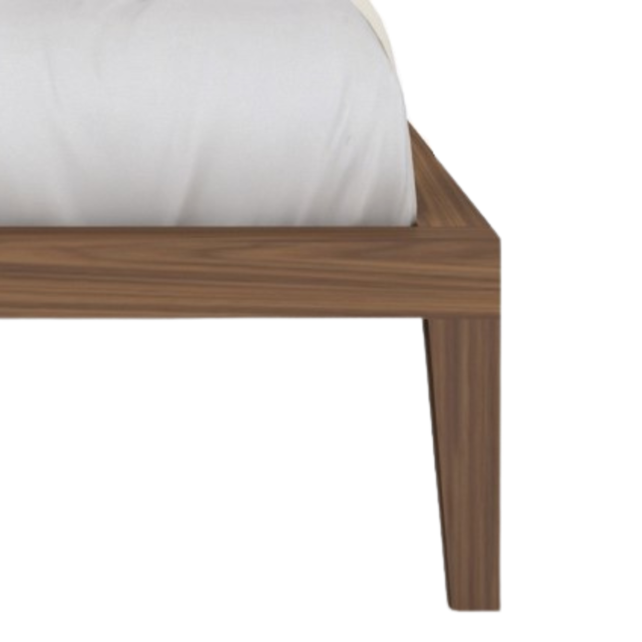 Calla Bedframe – Natural Weave | Walnut