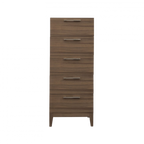 Calla Narrow Chest – Walnut | 5 Drawer