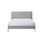 Cove Bedframe – Steel Grey | Soft Weave