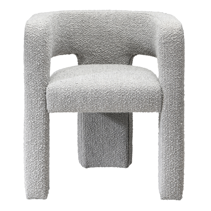Crescent Chair – Dove | Boucle