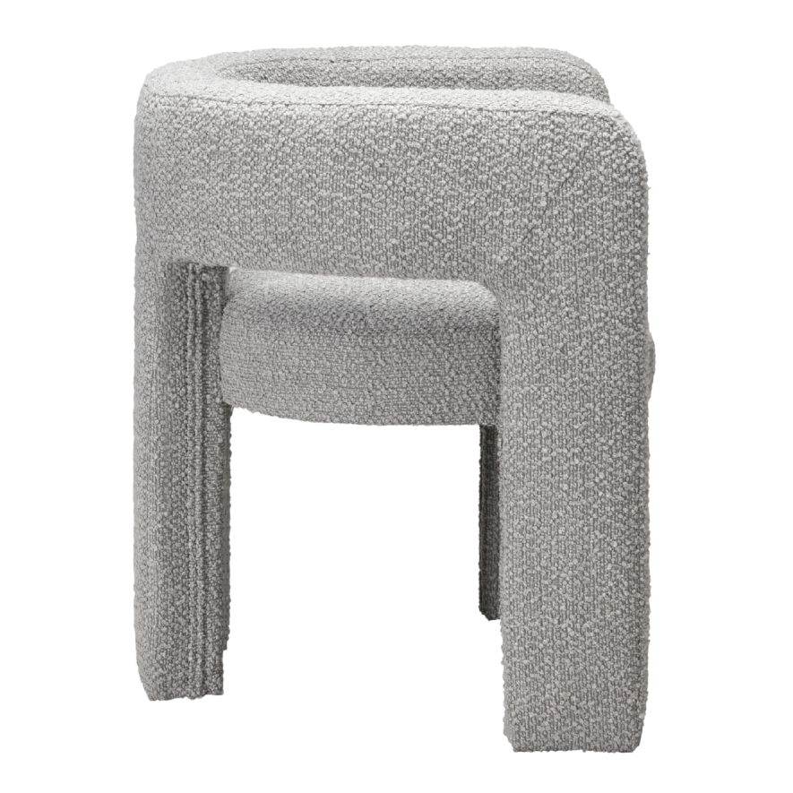 Crescent Chair – Dove | Boucle