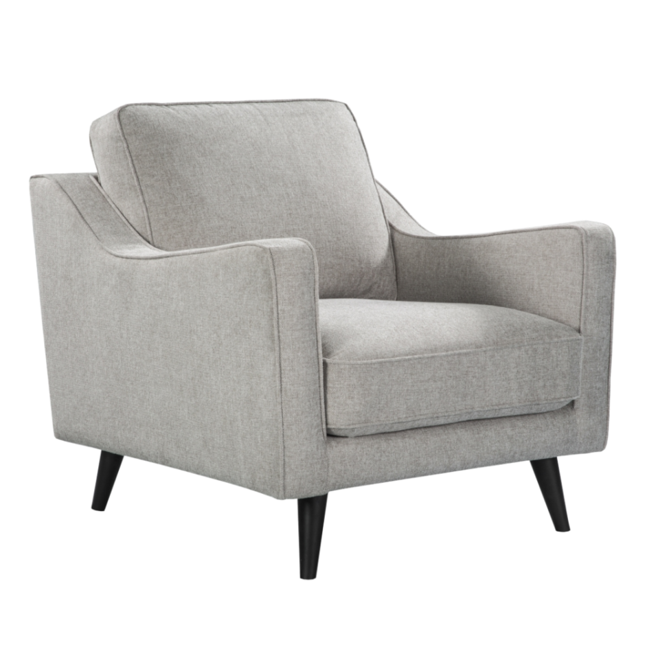 Daffy Armchair – Greige | Velvet
