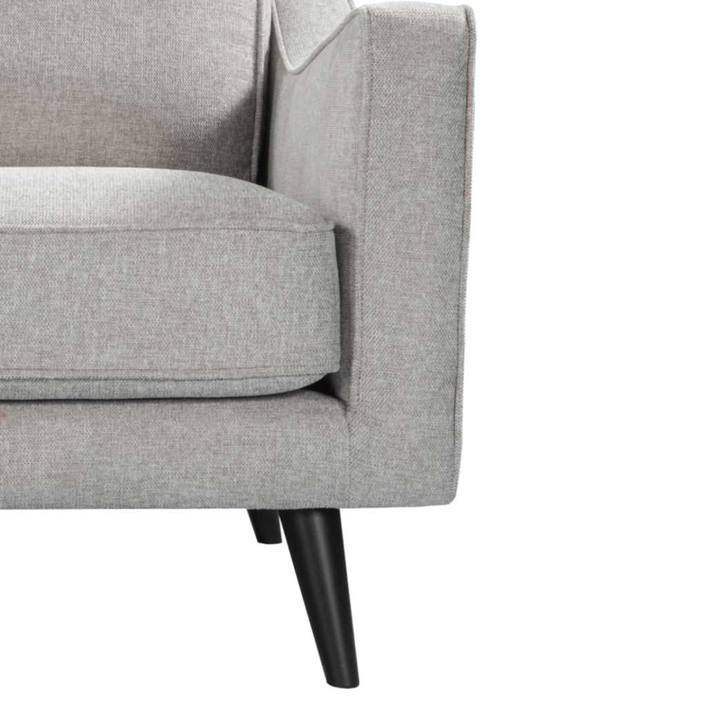 Daffy Armchair – Greige | Velvet