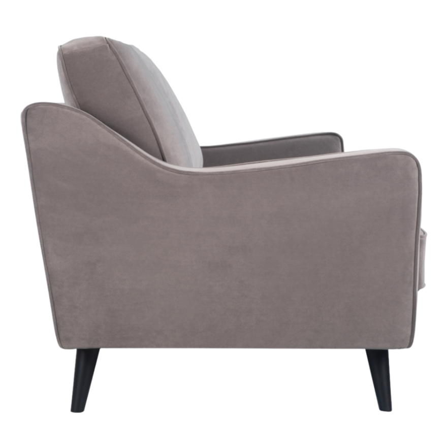 Daffy Sofa – Mink Velvet | 2.5 Seater
