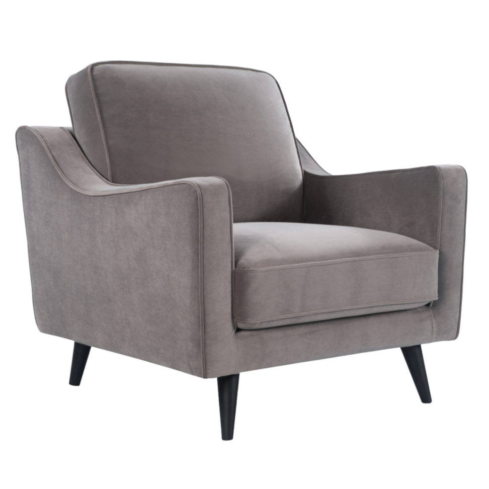Daffy Armchair – Mink | Velvet