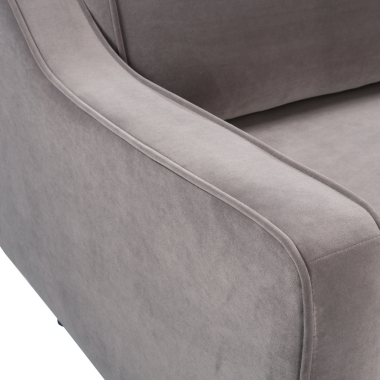 Daffy Sofa – Mink Velvet | 2.5 Seater