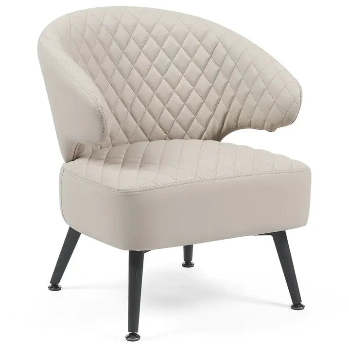 Gemma Accent Chair – PU Leather | Beige