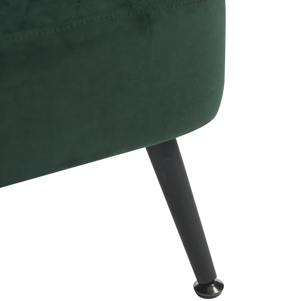 Gemma Accent Chair – Velvet | Dark Green