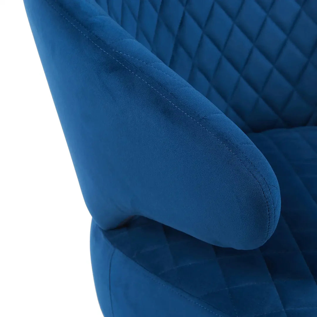 Gemma Accent Chair – Velvet | Navy