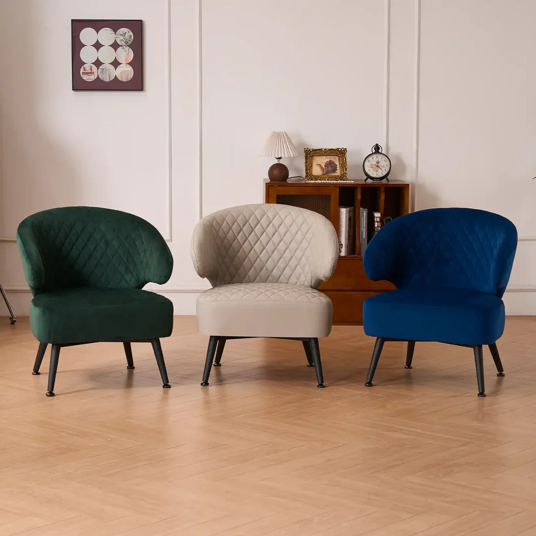 Gemma Accent Chair – Velvet | Navy