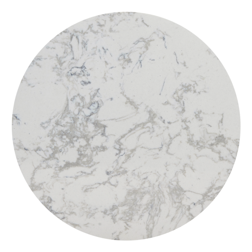Hazel Lamp Table – White Marble Top | Round