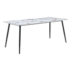 Horizon Dining Table – Violetta Marble | 6 Seater
