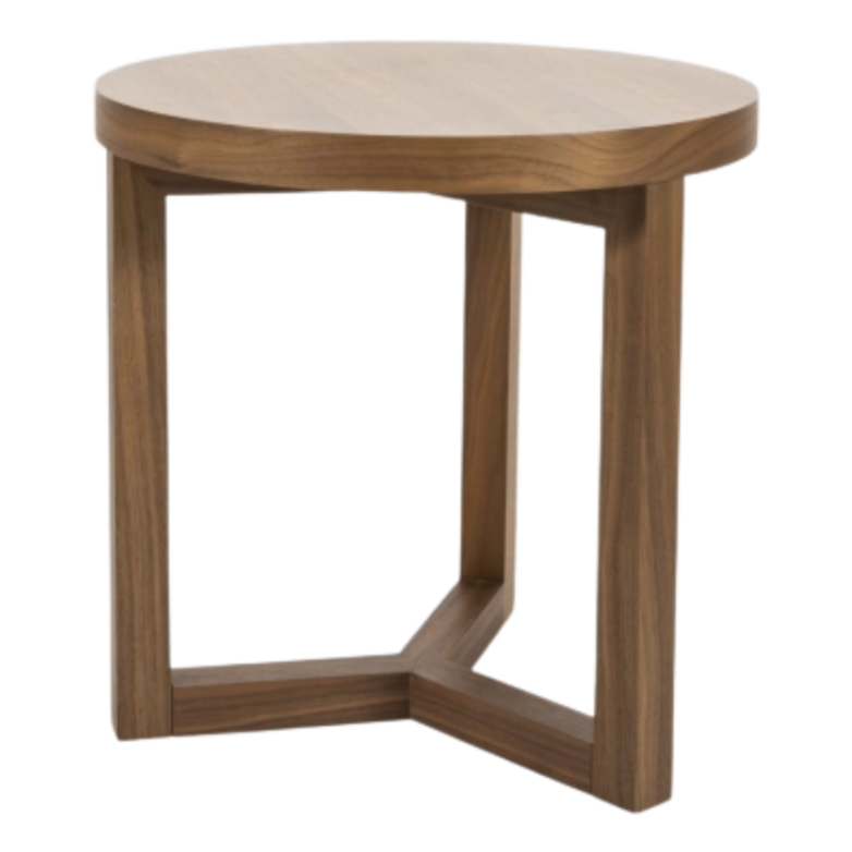 Iris Lamp Table – Walnut | Round