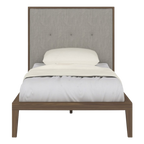 Ivy Bedframe – Walnut | Grey Weave