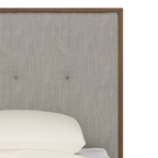 Ivy Bedframe – Walnut | Grey Weave