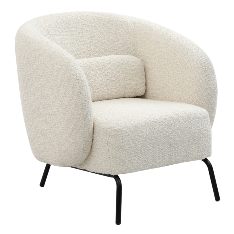 Joey Armchair – Cologne Ivory | Boucle